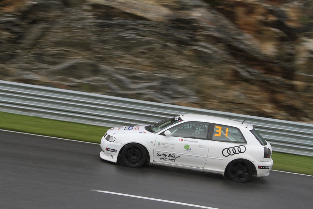 En af de trofaste deltagere i Yokohama Super er Jens Steffensen i Audi A3, her fotgraferet på Rudskogen i 2016
(Foto: Keld Dohm)